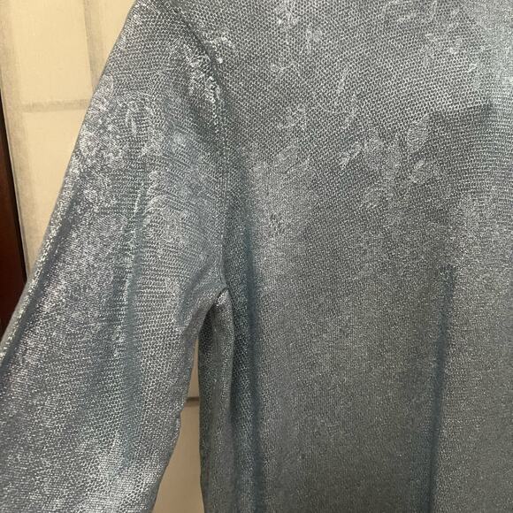 CHICO’S PRINTER‎ FOIL PIPER PULLOVER SWEATER SIZE 1 - Picture 5 of 9